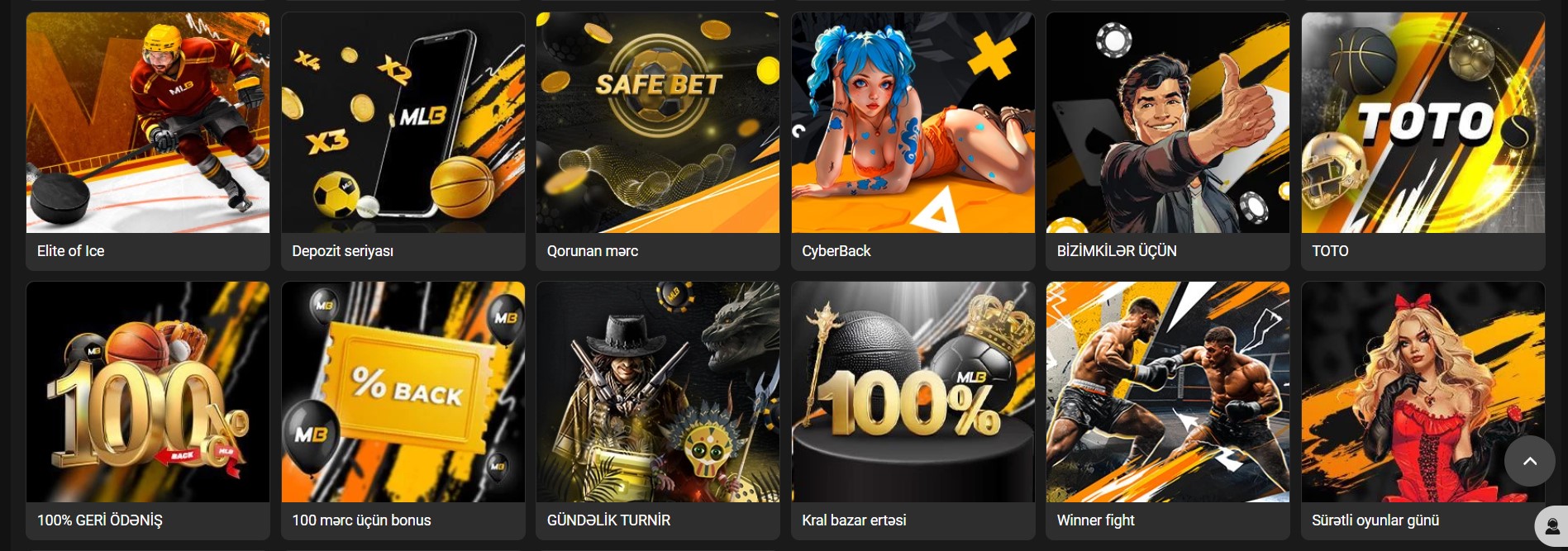 Azərbaycanda Melbet onlayn kazinoda bonuslar